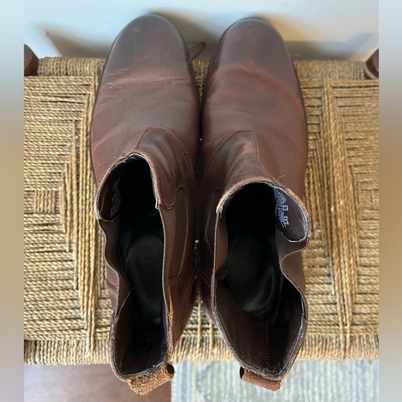 Wolverine 1000 Mile Shoes Men’s 10.5 Montague Pull On Chelsea Boot Red Brown - Picture 6 of 9